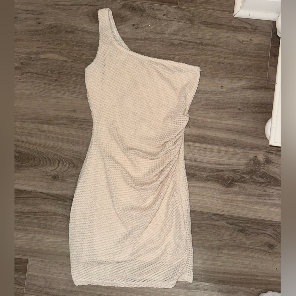 One Shoulder Knit Dress